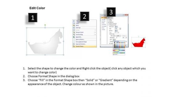 United Arab Emirates PowerPoint Maps