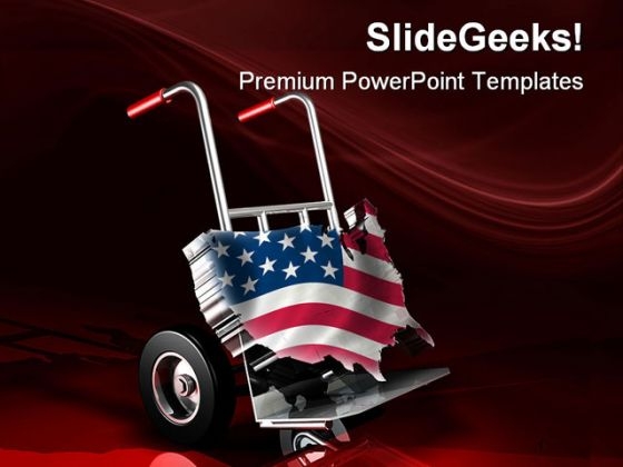 United States Delivery Americana PowerPoint Themes And PowerPoint Slides 0511