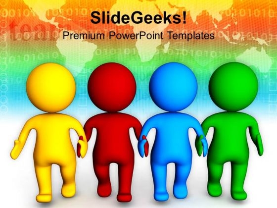 Unity In Diversity Teamwork Concept PowerPoint Templates Ppt Backgrounds For Slides 0513