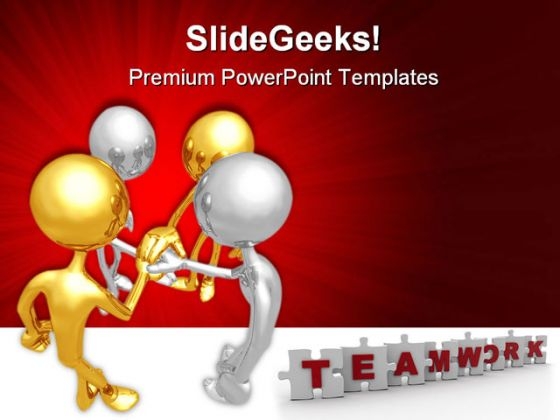 Unity Teamwork Business PowerPoint Templates And PowerPoint Backgrounds 0811