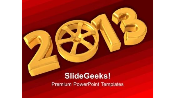 Upcoming New Year With Rims Celebration PowerPoint Templates Ppt Backgrounds For Slides 1212