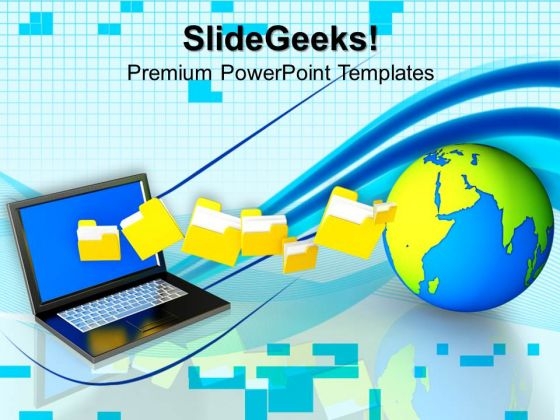 Uploading Downloading Files From Internet PowerPoint Templates And PowerPoint Themes 0812