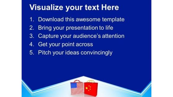Us And China Trade Symbol PowerPoint Templates Ppt Backgrounds For Slides 0213
