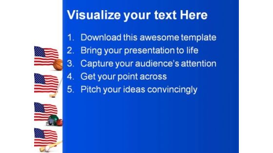 Us Sports Americana PowerPoint Templates And PowerPoint Backgrounds 0811