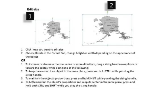 Usa Alaska State PowerPoint Maps