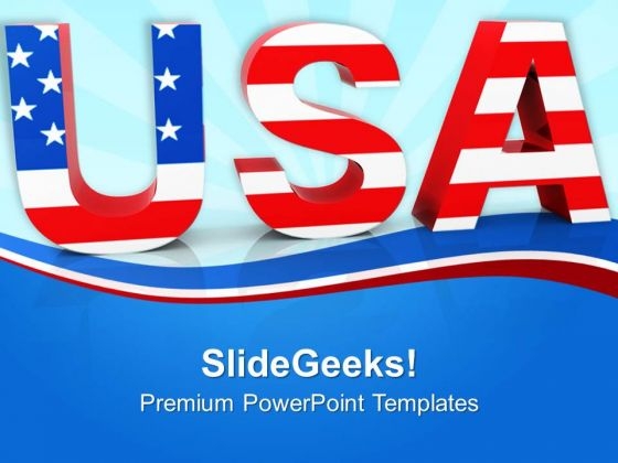 Usa American Patriotism PowerPoint Templates Ppt Backgrounds For Slides 0913