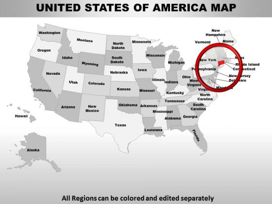 Usa Connecticut State PowerPoint Maps