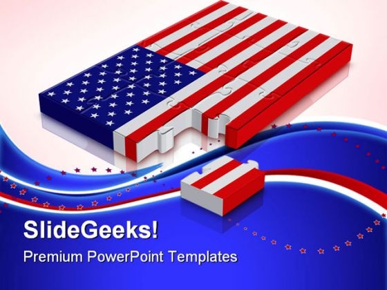 Usa Flag Americana PowerPoint Templates And PowerPoint Backgrounds 0811