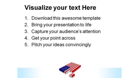 Usa Flag Americana PowerPoint Themes And PowerPoint Slides 0811
