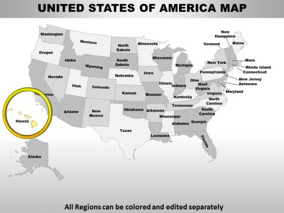 Usa Hawaii State PowerPoint Maps