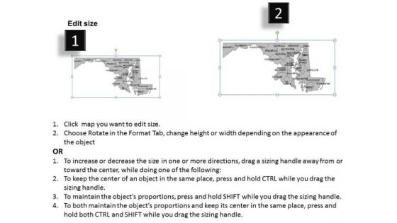 Usa Maryland State PowerPoint Maps
