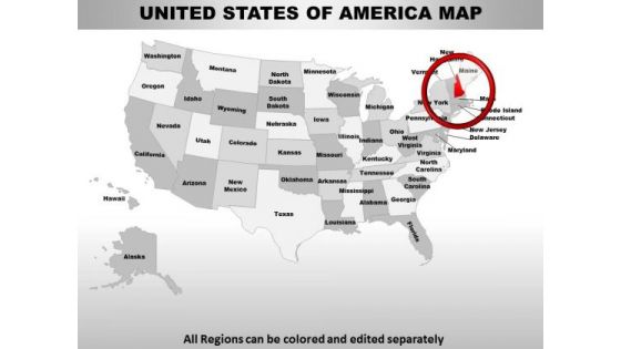 Usa New Hampshire State PowerPoint Maps