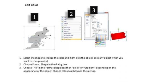 Usa Northeast Region Country PowerPoint Maps