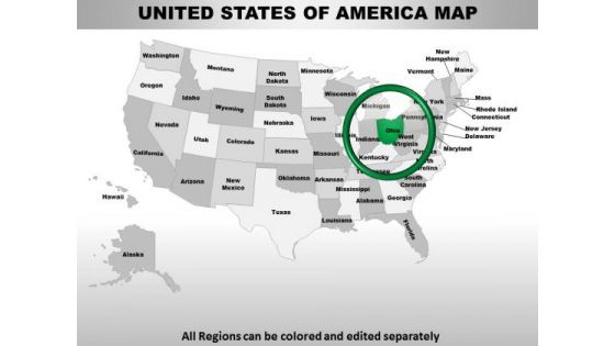Usa Ohio State PowerPoint Maps