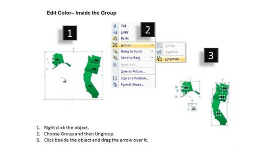 Usa Pacific Region Country PowerPoint Maps