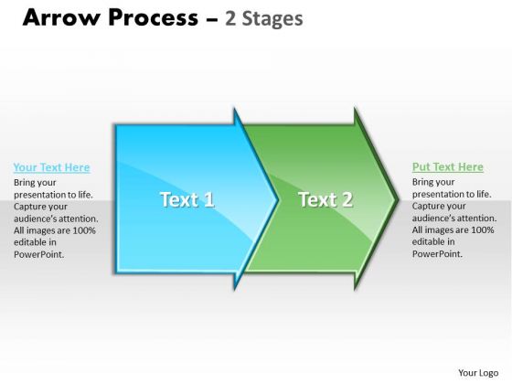 Usa Ppt Arrow Forging Process PowerPoint Slides 2 Stages Business Plan 1 Image
