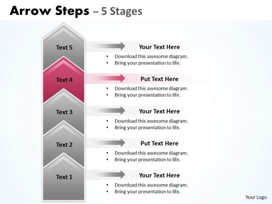 Usa Ppt Background Cocked 5 Steps Working With Slide Numbers Representation Graphic