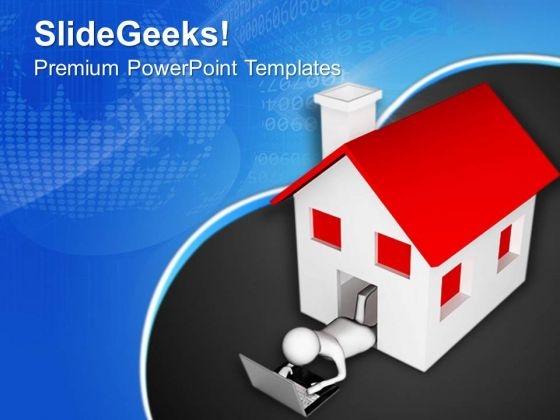 Use Internet At Home PowerPoint Templates Ppt Backgrounds For Slides 0713