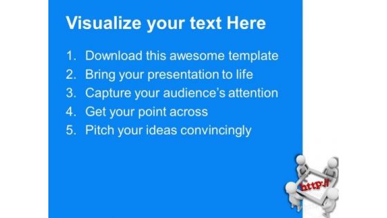 Use Internet To Do Team Meetings PowerPoint Templates Ppt Backgrounds For Slides 0613