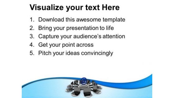 Use The Networking To Connect Pc PowerPoint Templates Ppt Backgrounds For Slides 0613