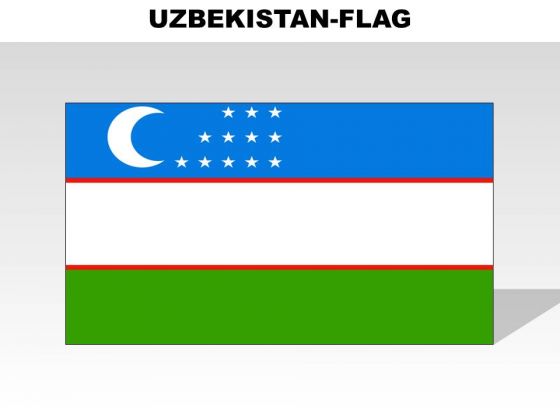 Uzbekistan Country PowerPoint Flags