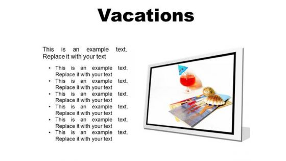 Vacations Beach PowerPoint Presentation Slides F