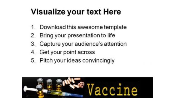 Vaccine Science PowerPoint Template 0610