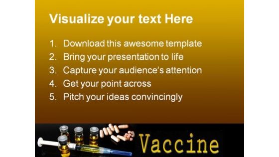 Vaccine Science PowerPoint Template 0610