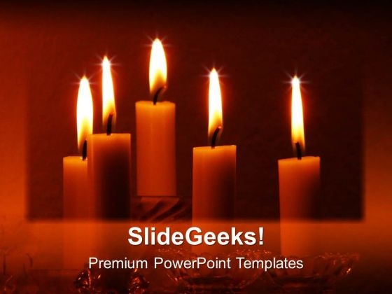 Valentine Candles Festival PowerPoint Templates Ppt Backgrounds For Slides 0213