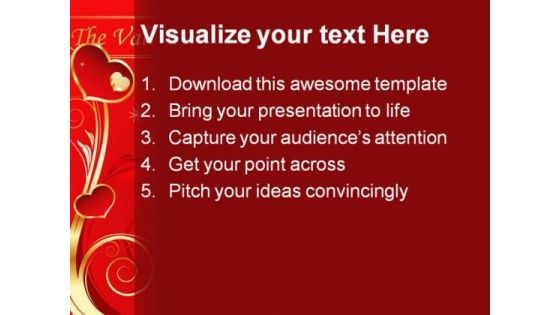 Valentine Day Holidays PowerPoint Template 0610