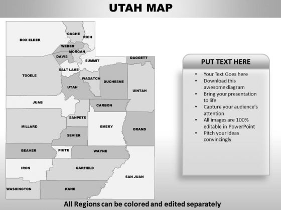 Vermont PowerPoint Maps