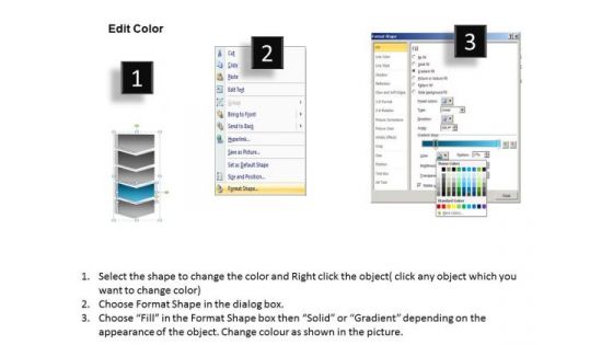 Vertical Process Sequence Diagram 5 Stages How To Develop Business Plan PowerPoint Templates