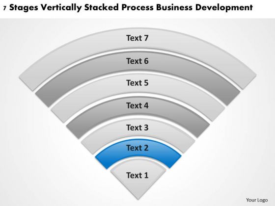 Vertically Stacked Process Business Deveopment Small Planning PowerPoint Slides