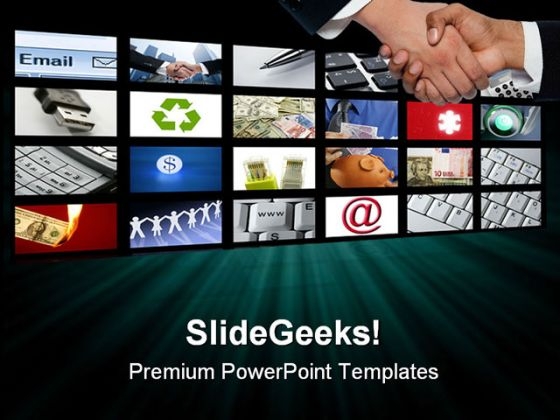 Video Tv Screen Technology PowerPoint Themes And PowerPoint Slides 0711