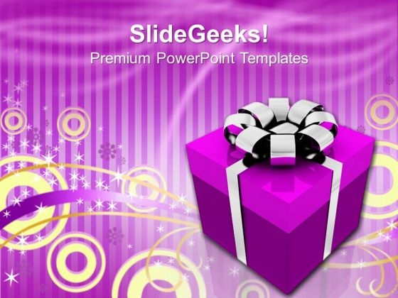 Violet Gift Box Abstract PowerPoint Templates And PowerPoint Themes 0912