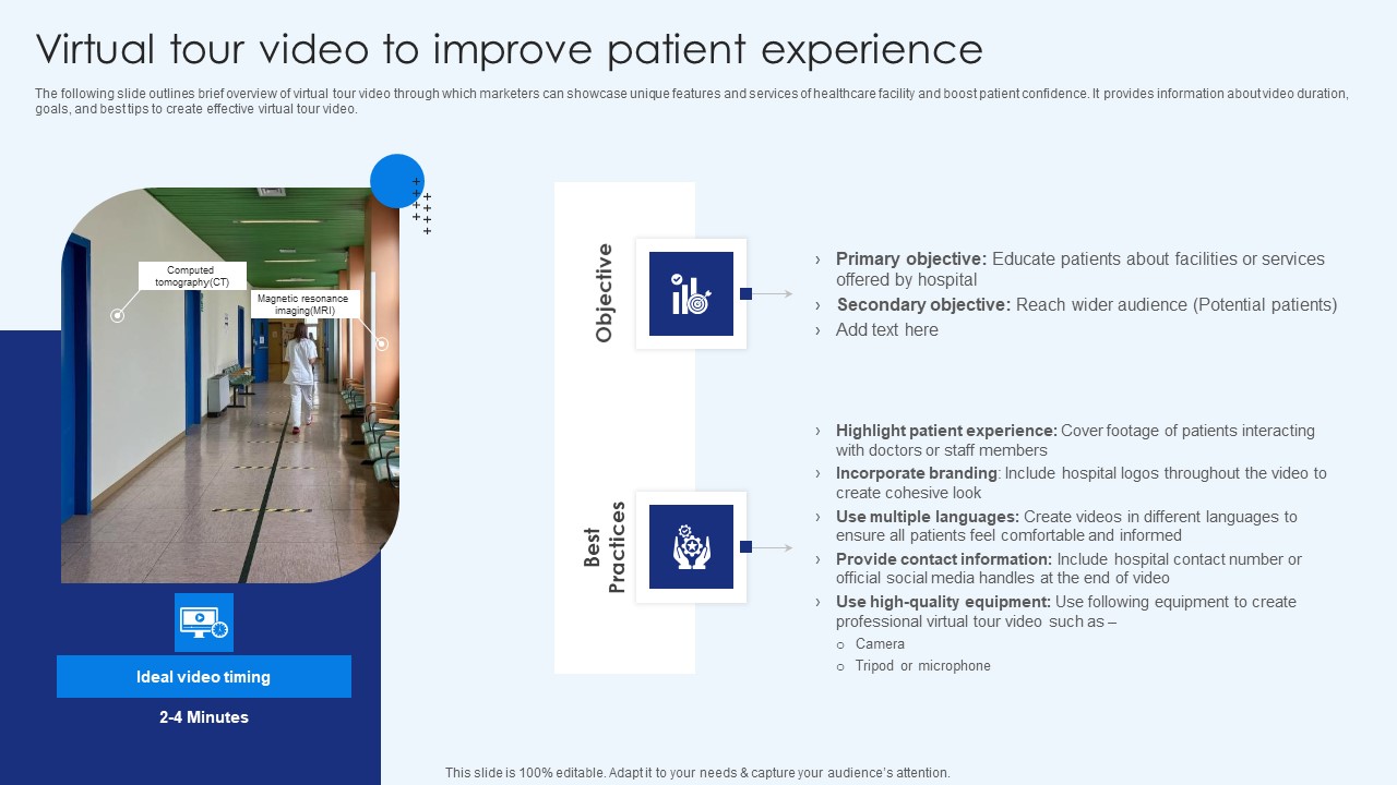 Virtual Tour Video To Improve Patient Experience Healthcare Promotion Formats Pdf