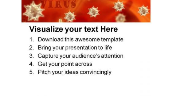 Virus Medical PowerPoint Template 0610