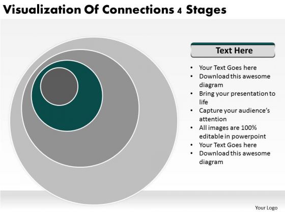Visualization Of Connections 4 Stages Business Plan PowerPoint Slides