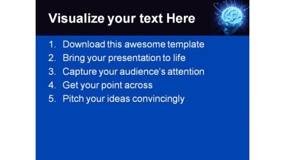 Vivid Brain Medical PowerPoint Template 0610