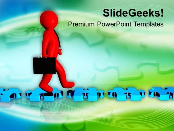 Walk On Tried And Tested Path PowerPoint Templates Ppt Backgrounds For Slides 0713