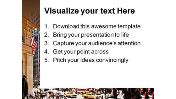 Wall Street Americana PowerPoint Templates And PowerPoint Backgrounds 0811