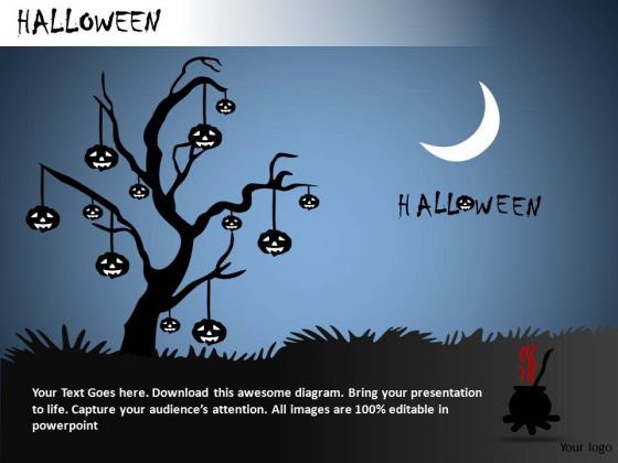 Wallpaper Halloween PowerPoint Slides And Ppt Diagram Templates
