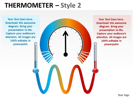 Warm Cold Thermometer Temperature PowerPoint Slides And Ppt Diagram Templates