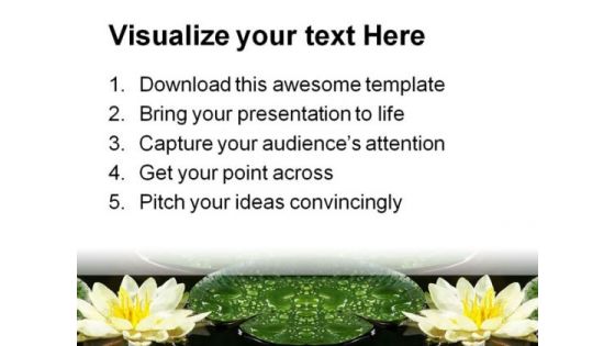 Water Lily Nature PowerPoint Templates And PowerPoint Backgrounds 0311