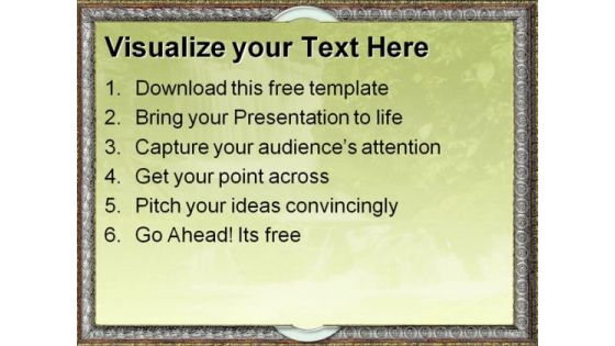 Beautiful Waterfall PowerPoint Template