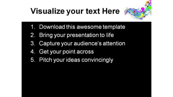 Wave Beauty PowerPoint Template 1110