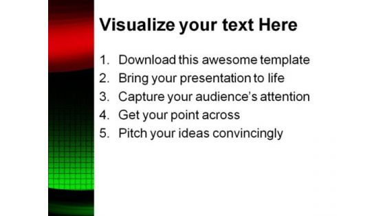 Waves Abstract PowerPoint Template 1110