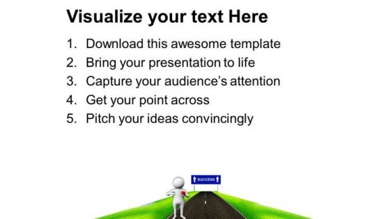 Way To Success For New Opportunities PowerPoint Templates Ppt Backgrounds For Slides 0513