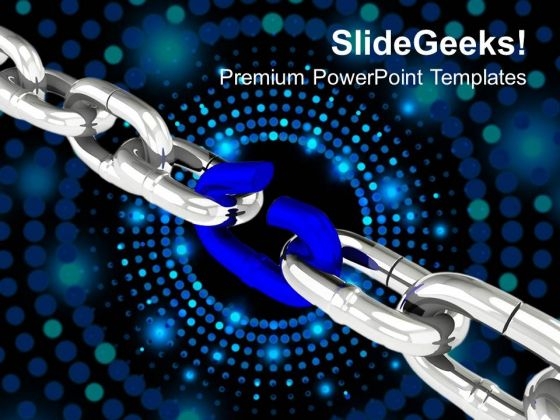 Weak Link In Chain Business Security PowerPoint Templates Ppt Background For Slides 1112