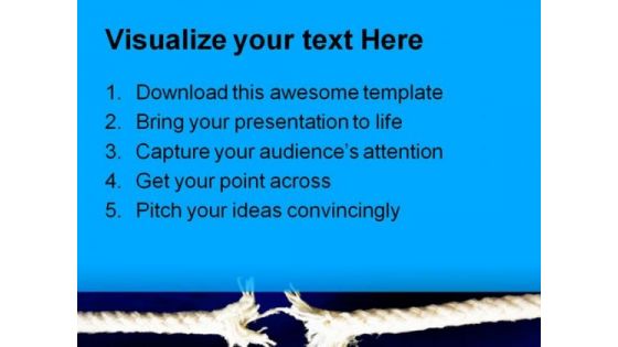 Weak Thread Metaphor PowerPoint Backgrounds And Templates 1210